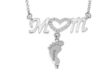 Mother’s Day Gift – Baby Feet Pendant Necklace