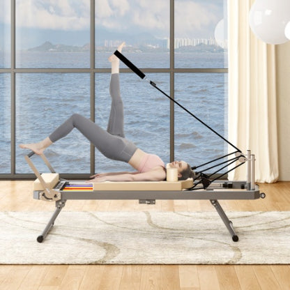 Compact Pilates Reformer – Home Gym Workout (330lbs)