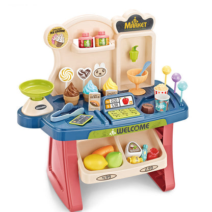 Educational Market Playset – Cash Register & Cart