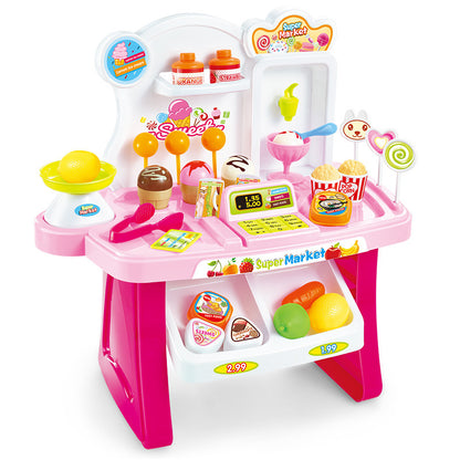Educational Market Playset – Cash Register & Cart