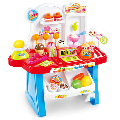 Educational Market Playset – Cash Register & Cart