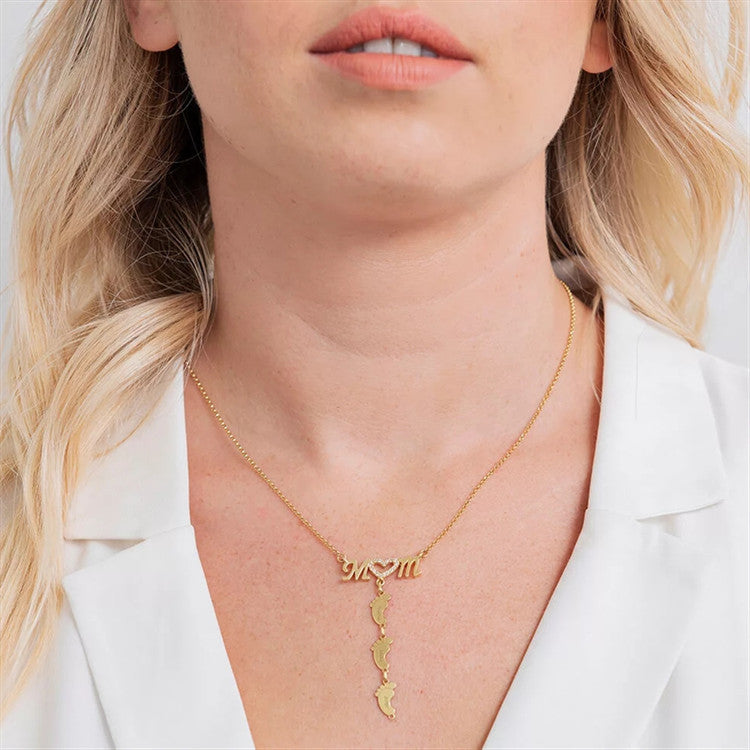 Mother’s Day Gift – Baby Feet Pendant Necklace
