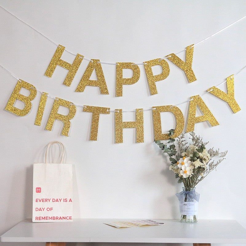 Happy Birthday Wall Decoration Banner