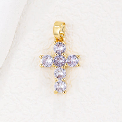 Cross Necklace – Zirconium Birthstone Jewelry