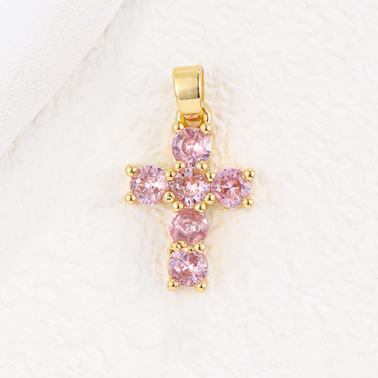 Cross Necklace – Zirconium Birthstone Jewelry