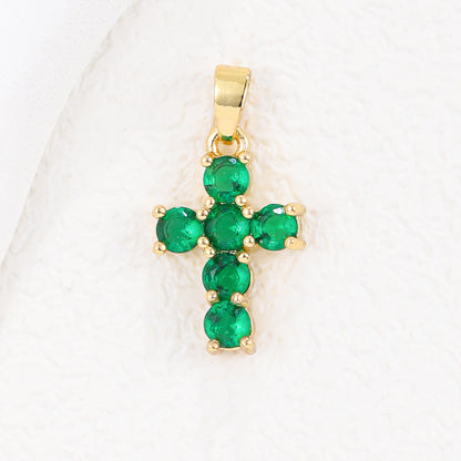 Cross Necklace – Zirconium Birthstone Jewelry