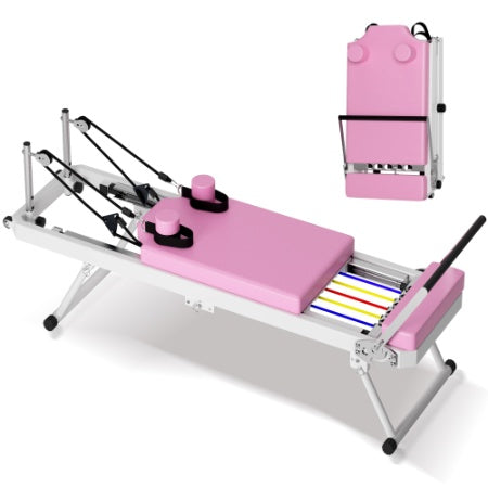 Compact Pilates Reformer – Home Gym Workout (330lbs)