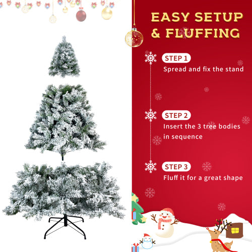 Snow Flocked Artificial Christmas Tree