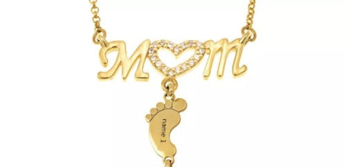 Mother’s Day Gift – Baby Feet Pendant Necklace